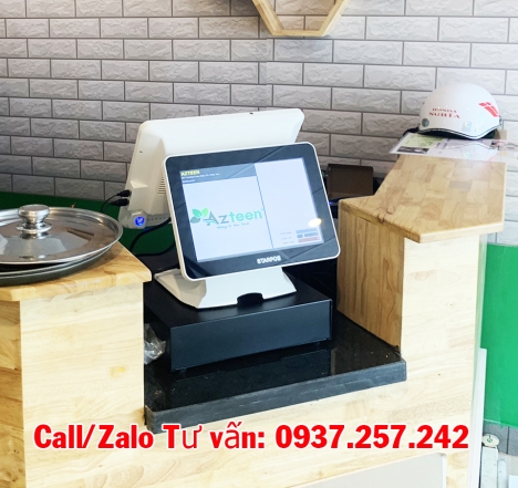 Bán máy in hóa đơn tính tiền cho Quán TRÀ CHANH - TRÀ SỮA tại Cần Thơ