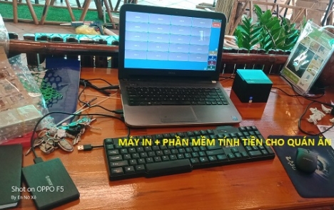 Quán ăn mô hình nhỏ tại Bạc Liêu setup thiết bị tính tiền giá rẻ
