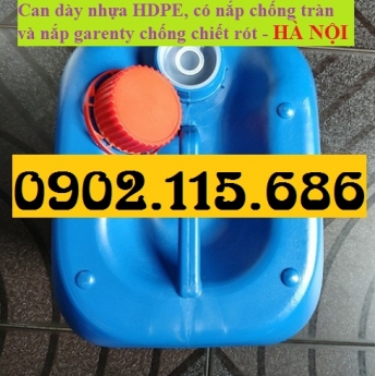 Can nhựa 10 lít, can đựng hóa chất 10 lít, can 10 lít có nắp chống tràn, can đựng hóa chất tại hà nộ