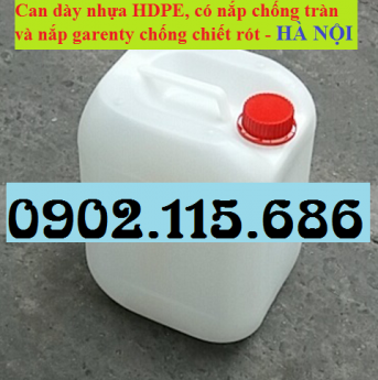 Can nhựa 10 lít, can đựng hóa chất 10 lít, can 10 lít có nắp chống tràn, can đựng hóa chất tại hà nộ