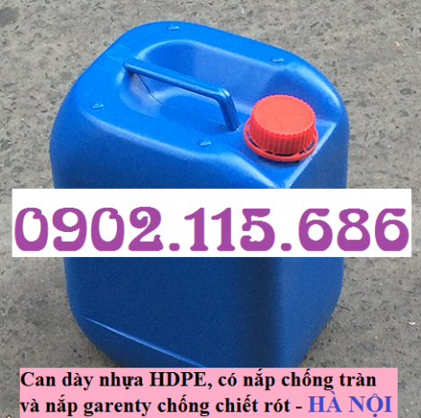 Can nhựa 10 lít, can đựng hóa chất 10 lít, can 10 lít có nắp chống tràn, can đựng hóa chất tại hà nộ