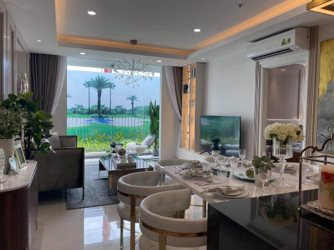 Căn hộ cao cấp emerald golf view mặt tiền đại lộ bình dương view triệu đô sân golf dt 104ha