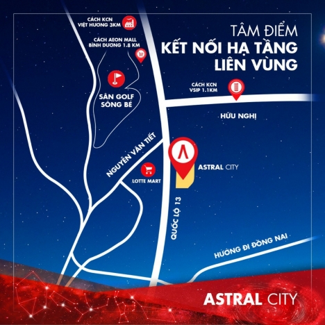 MỞ BÁN DỰ ÁN CĂN HỘ CAO CẤP ASTRAL CITY  TẠI THÀNH PHỐ THUẬN AN- BÌNH DƯƠNG