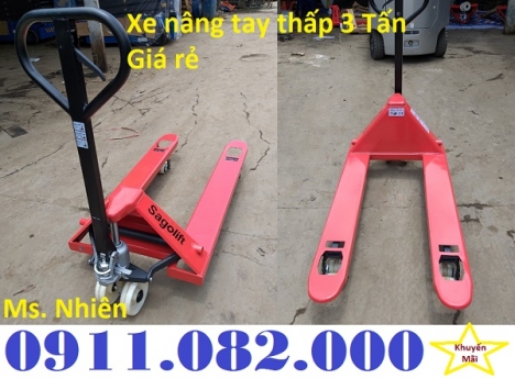 Công ty bán xe nâng tay thấp 3 tấn giá rẻ tại sóc trăng- lh 0911082000