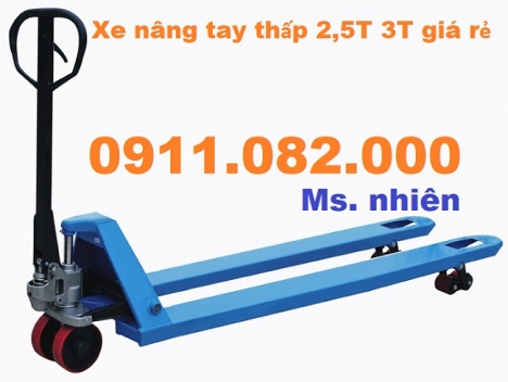 Công ty bán xe nâng tay thấp 3 tấn giá rẻ tại sóc trăng- lh 0911082000