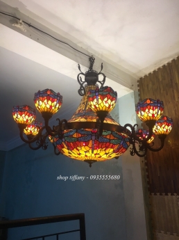 Giao Lưu Bộ Chùm Tiffany Hoạ Tiết Chuồn
