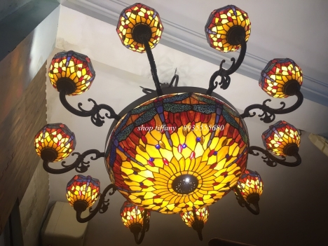 Giao Lưu Bộ Chùm Tiffany Hoạ Tiết Chuồn