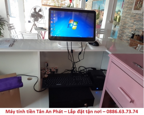 Máy tính tiền dành cho quán trà sữa ăn vặt kết hợp tại Sơn La