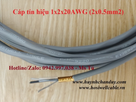 Cáp tín hiệu Hosiwell 20AWG chống nhiễu, 305m/cuộn