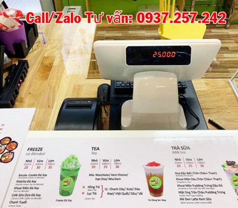 Bán máy tính tiền cho quán trà sữa, quán cafe, quán chè tại Kiên Giang