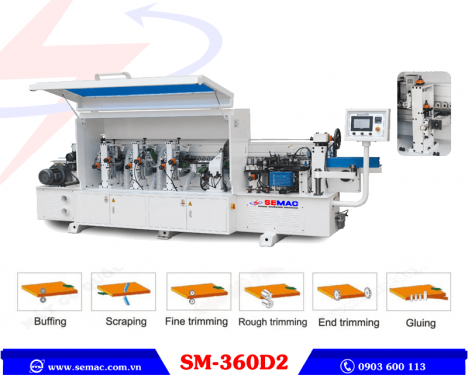 máy dán cạnh tự động 6 chức năng chất lượng cao