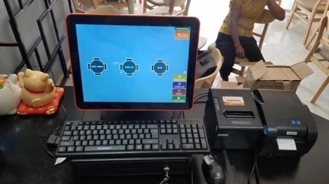 Combo máy tính tiền giá rẻ quán Mỳ cay tại Quy Nhơn