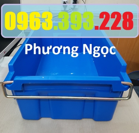 Hộp nhựa A2, thùng nhựa đặc có quai sắt, thùng đặc có quai, sóng nhựa bít A2