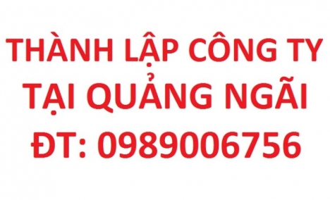 Thành lập công ty tại Quảng Ngãi