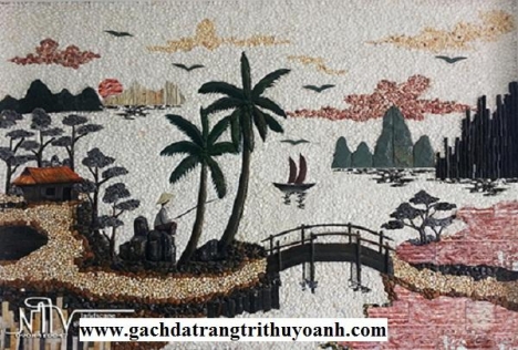 Sỏi trắng ốp lát trang trí