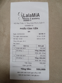 Lắp máy tính tiền cho tiệm phun xăm giá rẻ