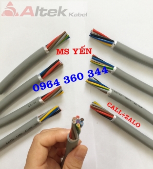 Cáp điều khiển 2x0.5qmm, 3x0.5qmm, 4x0.5qmm, 5x0.5qmm