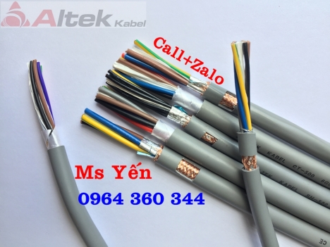 Cáp điều khiển 2x0.5qmm, 3x0.5qmm, 4x0.5qmm, 5x0.5qmm