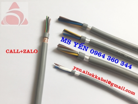 Cáp điều khiển 2x0.5qmm, 3x0.5qmm, 4x0.5qmm, 5x0.5qmm