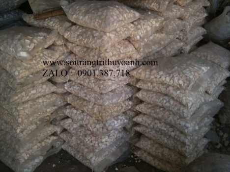 Sỏi trắng ốp lát trang trí hcm