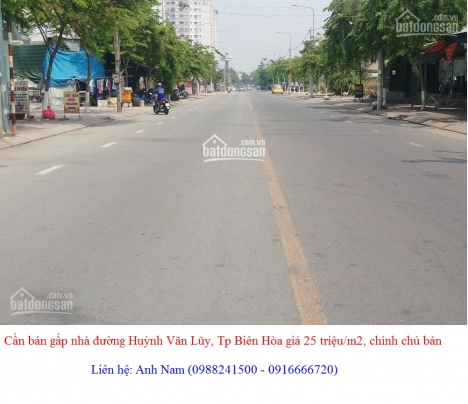 Cần bán gấp nhà đường Huỳnh Văn Lũy, Tp Biên Hòa giá 25 triệu/m2, chính chủ bán