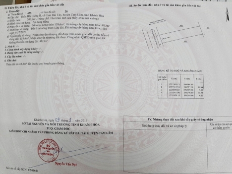 Bán gấp lô đất Cực rẻ đối diện trường trung cấp nghề Cam Lâm full, thổ đường nhựa 13m LH Mr Hải