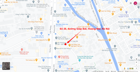 Cho thuê cửa hàng 26, đường Giáp Bát, Hoàng Mai, Hà Nội
