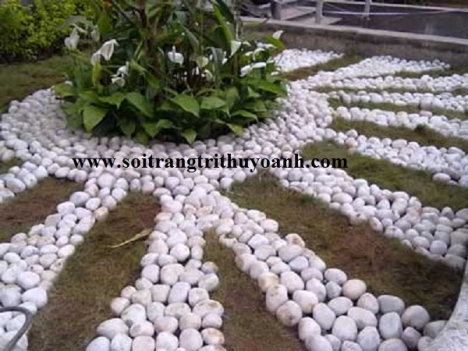 Sỏi trang trí tiểu cảnh sân vườn đẹp