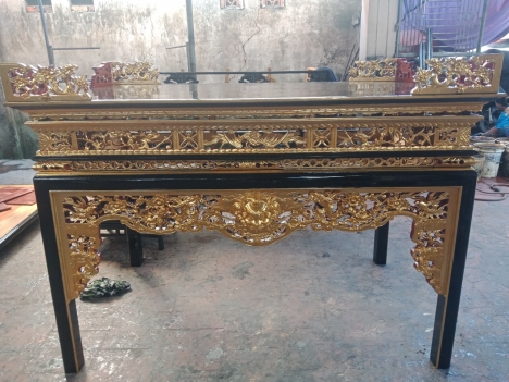 Các loại án gian thờ gỗ mít, dổi, vàng tâm...