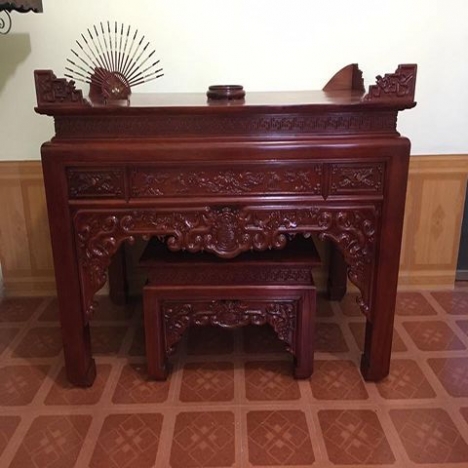 Các loại án gian thờ gỗ mít, dổi, vàng tâm...