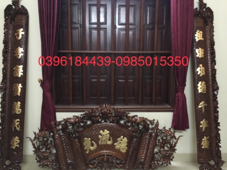 Quấn thư câu đối, tàu chuối, quả bầu đẹp xuất sắc
