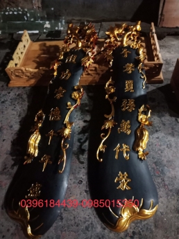 Quấn thư câu đối, tàu chuối, quả bầu đẹp xuất sắc
