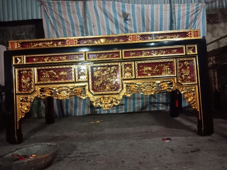 Ô xa gỗ mít, dổi, vàng tâm, gụ sơn son thếp vàng bạc, phun phủ bóng