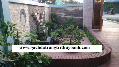 Đá chong chóng xanh ốp lát trang trí