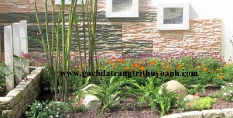 Đá chong chóng xanh ốp lát trang trí