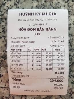 Combo máy tính tiền giá rẻ cho quán mỳ/tào phớ Đà Nẵng