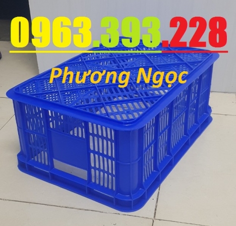 Sọt nhựa rỗng HS018, sóng nhựa đựng hàng, sóng nhựa hở, sóng nhựa đan lưới