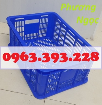 Sọt nhựa rỗng HS018, sóng nhựa đựng hàng, sóng nhựa hở, sóng nhựa đan lưới