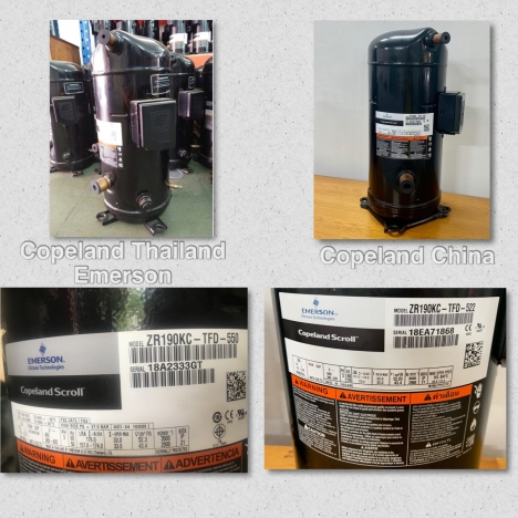 Phân phối sỉ và lẻ lốc lạnh Copeland ZR190KC TFD 550 với giá ưu đãi trên thị trường