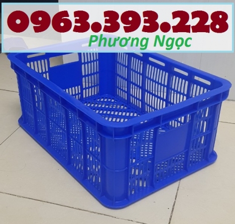Sọt nhựa rỗng HS018, sóng nhựa đựng hàng, sóng nhựa hở, sóng nhựa đan lưới