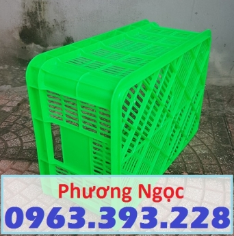 Sọt nhựa rỗng HS018, sóng nhựa đựng hàng, sóng nhựa hở, sóng nhựa đan lưới