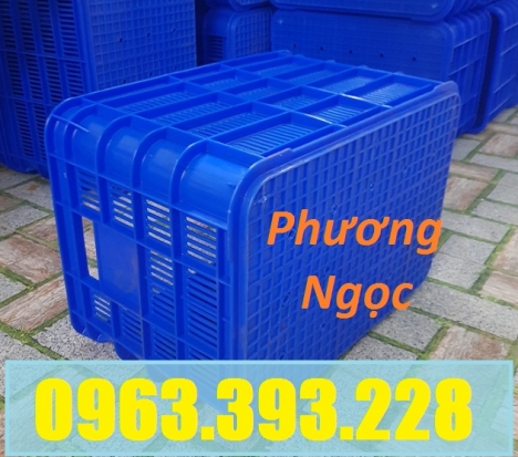 Sóng nhựa rỗng HS012, sọt nhựa rỗng đáy đặc, thùng nhựa đáy đặc có lỗ