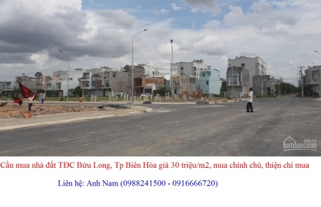 Cần mua nhà đất TĐC Bửu Long, Tp Biên Hòa giá 30 triệu/m2, mua chính chủ, thiện chí mua