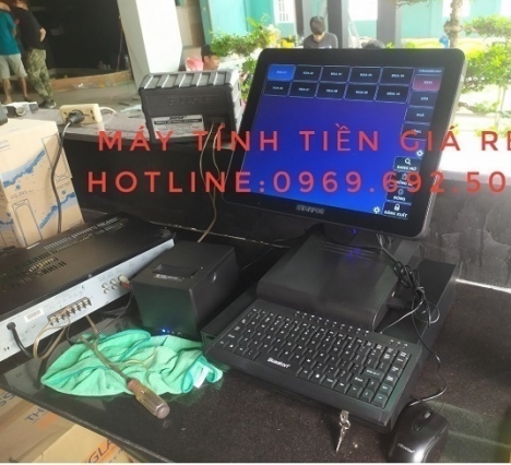 Trọn bộ máy tính tiền giá rẻ cho quán chay ở Bến Tre