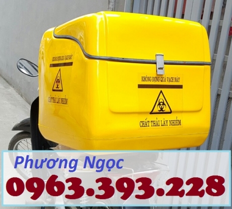 Thùng chở hàng nhựa composite, thùng giao đồ ăn, thùng giao hàng sau xe máy