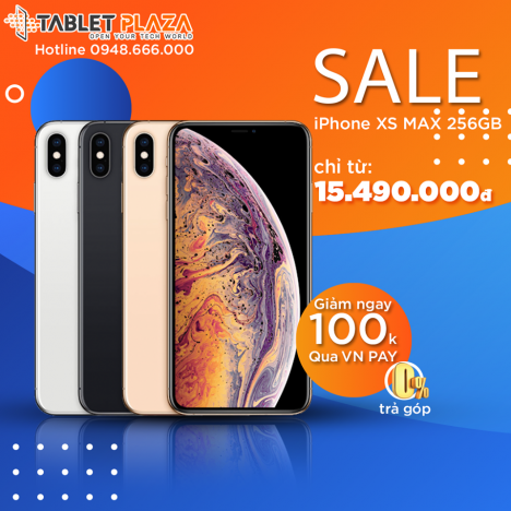 SALE CỰC ĐỈNH TẠI TABLETPLAZA XSMAX 256GB