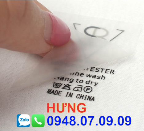 ✅ Nhãn ép nhiệt, nhãn mác ép nhiệt trên quần áo (Toàn Quốc) ✅