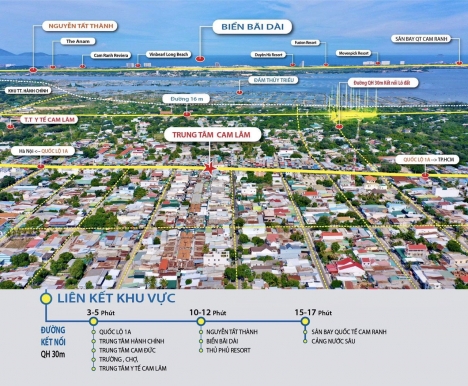Bán đất Cam Lâm cung đường vàng 30m quần thể du lịch sinh thái Đầm Thủy Triều,vịnh Cam Ranh view Bãi