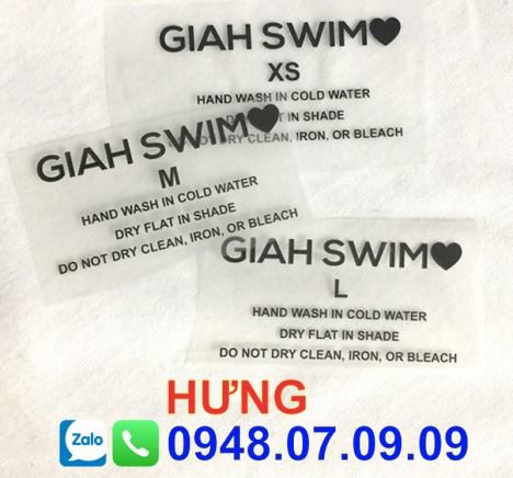 ✅ Nhãn ép nhiệt, nhãn mác ép nhiệt trên quần áo (Toàn Quốc) ✅