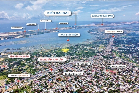 Bán đất Cam Lâm cung đường vàng 30m quần thể du lịch sinh thái Đầm Thủy Triều,vịnh Cam Ranh view Bãi